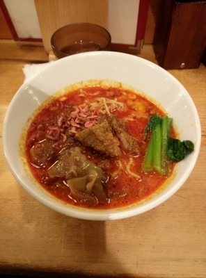 「排骨担々麺  サービスライス」@担々麺 ほおずきの写真