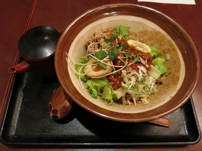 「汁なし魔女麻醤麺：1000円」@ABCラーメン 銀座店の写真