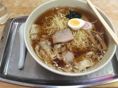 「ワンタンメン+大盛　930円」@大勝軒 狭山ヶ丘店の写真