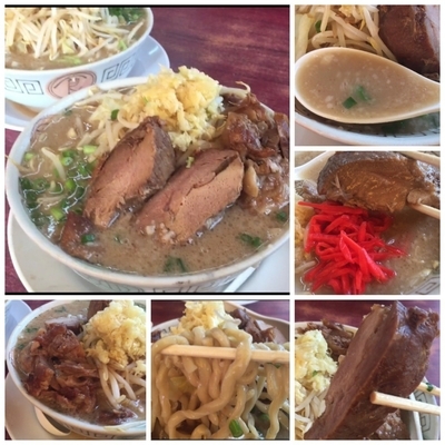 「【平日限定裏メニュー】楓G郎750円（ﾔｻｲ少なめﾆﾝﾆｸ）」@博多長浜らーめん 楓神の写真