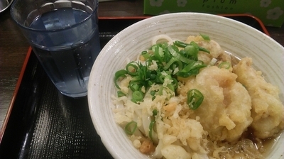 「とり天ぶっかけ 420円」@おにやんま 新橋店の写真