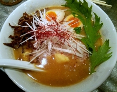 「【期間限定】さんじの味噌＋味玉 （150930）」@さんじの写真