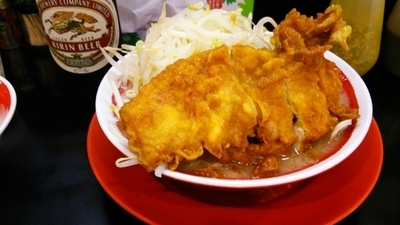 「インチキゴリラー麺+ライス＆麦酒」@ラッキー食堂 まとやの写真