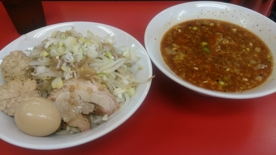 「辛つけめん(つけめん+辛券)920円」@ラーメン一心の写真