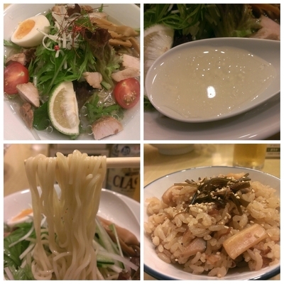 「[限定]冷し塩ラーメン＋いかめし」@函館塩ラーメン 五稜郭の写真