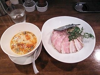 「担担つけ麺＋チャーシュー・味付玉子」@創作麺工房 鳴龍の写真