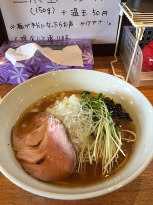 「「限定」秋刀魚の煮干そば＋ニボ玉」@麺屋 烈の写真