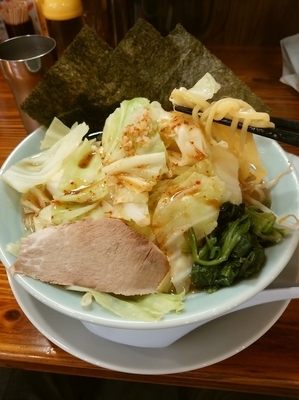 「ラーメン　野菜900円」@濱之家 入谷店の写真