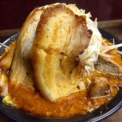 「☆辛ラーメン小豚増し☆」@麺屋 蔦重の写真