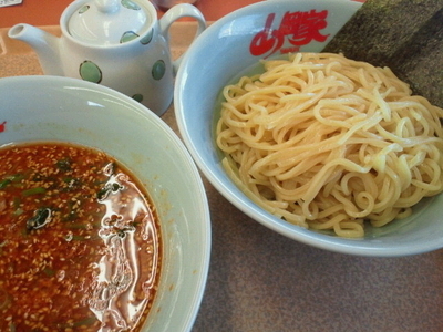 「辛味噌つけ麺 830円」@ラーメン山岡家 福島矢野目店の写真