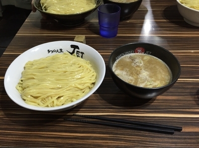 「鶏煮込みつけ麺」@ラーメン人生 JET 福島本店の写真