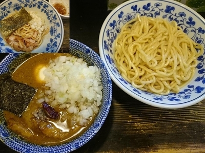 「かれあつ（煮干Ver）＋刻み玉葱＋和え玉（煮干）＝￥1150」@狼煙 〜NOROSHI〜の写真