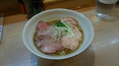 「カマスの塩鶏そば(大盛り)」@麺処 鶏谷の写真