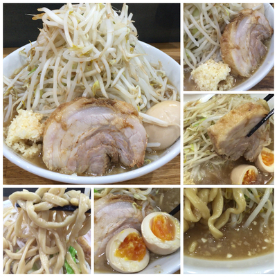 「オープン記念ラーメン500円（ﾔｻｲﾆﾝﾆｸ）＋味玉100円」@デカ盛り戦隊 豚レンジャーの写真