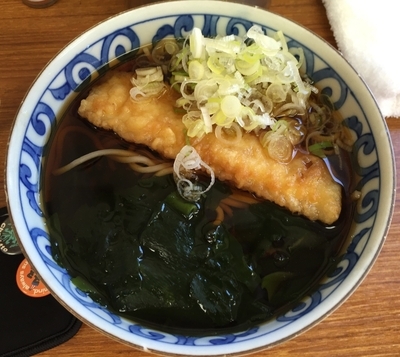 「かけそば+イカ天(¥320+¥130)」@立食いそば 田上の写真