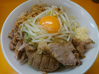 「ミニラーメン、汁なし」@ラーメンエース 八王子店の写真