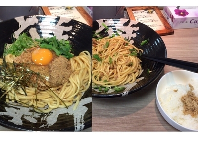 「スタ麺風台湾まぜそば850円追い飯付き※大盛不可」@越後つけ麺維新 大井町店の写真