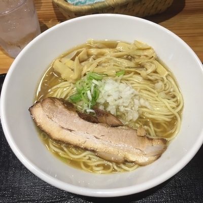 「煮干しそば¥650＋替え玉(油そば)¥150」@つけめん・らーめん・煮干そば 金狼の写真