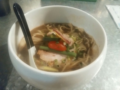 「しょうゆ(並盛・150g)800円」@らぁめん家 有坂の写真