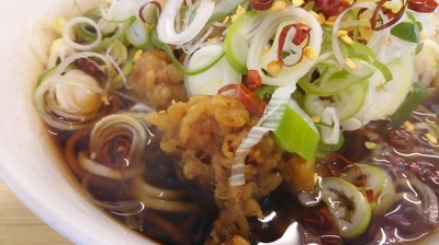 「ジャンボゲソそば」@一○そばの写真