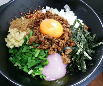 「【限定】台湾まぜそば　８５０円」@自家製麺SHINの写真