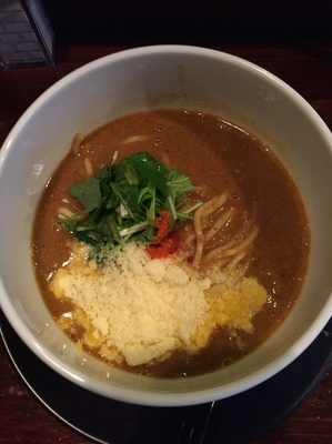 「エビ咖喱ラーメン」@旧ビアベリーの写真