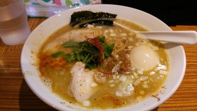 「【限定】濃厚そば+味玉」@中華そば こがね屋の写真