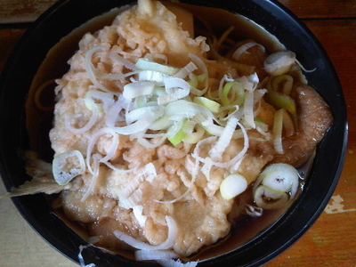 「きつねそば+アジ天+味玉」@立喰そば 田舎の写真