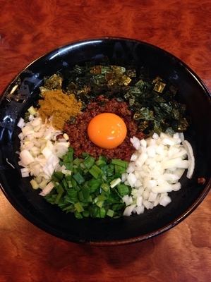 「カレー台湾まぜそば」@自家製太麺 元気屋の写真