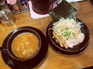 「つけ麺＋野菜」@家系ラーメン 松田家 上井草駅前店の写真