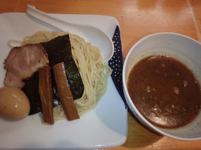 「豚骨魚介つけ麺(730円)、味玉(100円)」@濃厚魚介らぅ麺 純の写真