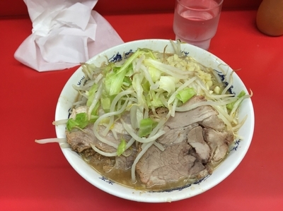 「小少なめニンニク」@ラーメン二郎 松戸駅前店の写真