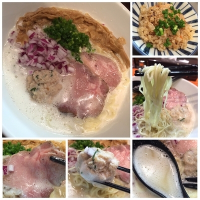 「【SR7コラボリレー④】軍鶏白湯そば ¥880」@中華そば 輝羅の写真