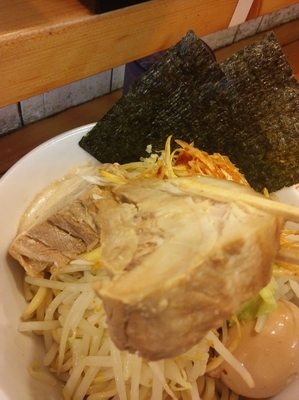 「つけ麺全のせ+ニンニク小」@らーめん 影武者 外伝の写真