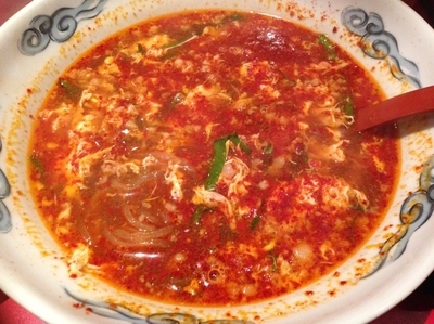 「辛麺（5辛）」@元祖辛麺屋 桝元 大名店の写真