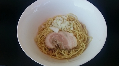 「中華そば500円+油そば300円」@煮干乱舞の写真