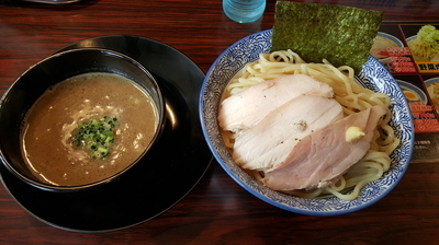 「【限定】鶏魚つけ麺(中盛) ￥800＋￥100」@らーめん伏竜 本店の写真