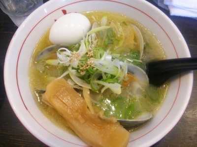 「白はまぐりらーめん＋味玉＋替え玉」@麺や 藏人の写真