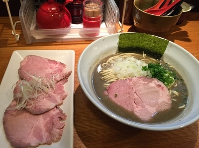 「煮干そば極＋チャーシュー盛＋にぼ玉」@麺屋 烈の写真