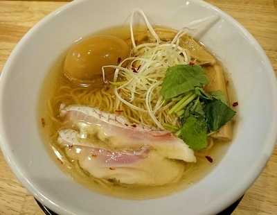 「【日替り】海鮮塩ラーメン（紅葉鯛） （151007）」@福島壱麺の写真