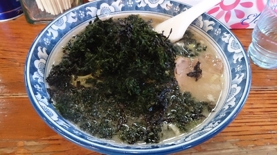 「岩のりラーメン(中)」@がんこや かるがんラーメン つくば店の写真