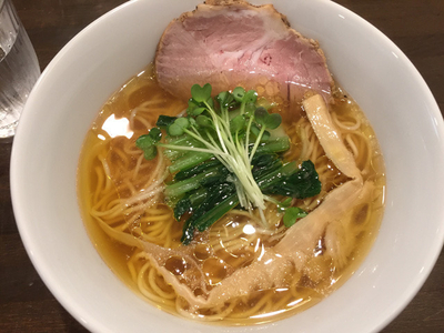 「中華そば醤油その２（広島牡蠣の甘口だし醤油）」@中華そば 安成の写真