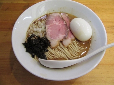 「アレの塩（８５０円）＋味玉＋和え玉」@煮干中華ソバ イチカワの写真