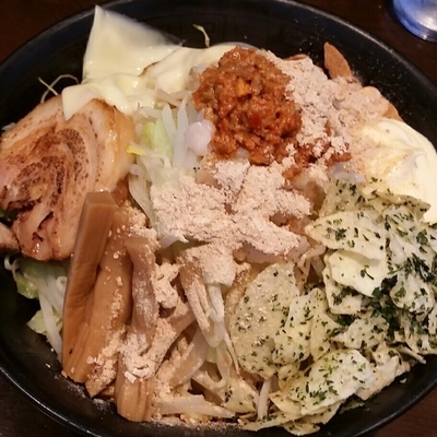 「【限定】ジャンクまぜそば　900円」@麺屋 天海の写真
