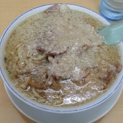 「老麺 脂入り」@安福亭 柏町本店の写真
