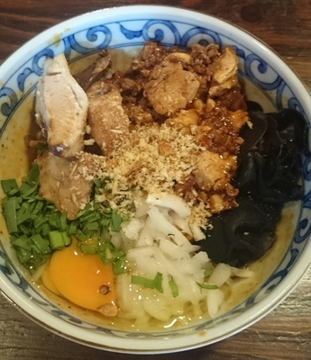 「台湾まぜそばっぽい四川麻婆和えそば」@らー麺屋 バリバリジョニーの写真