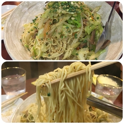 「焼きラーメン(値段見てない)」@博多うま馬 冷泉店の写真