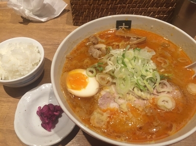 「【夜限定】こく辛味噌+小ライス(860+80円)」@大島の写真