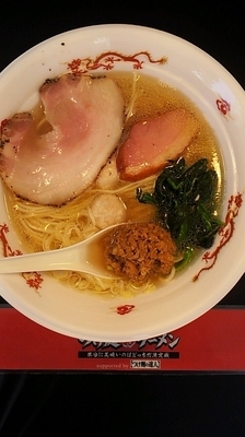 「芳醇貝出汁鶏塩そば」@大つけ麺博プレゼンツ つけ麺VSラーメンの写真