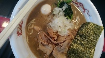 「煮干と鶏のガチ味噌ラーメン」@大つけ麺博プレゼンツ つけ麺VSラーメンの写真
